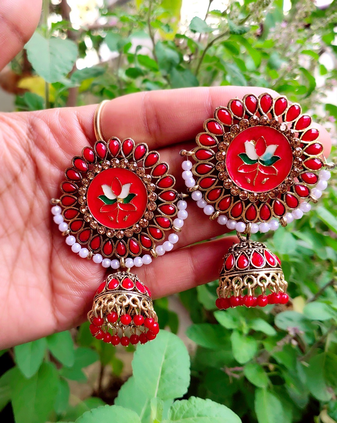 Round Imitation Beautiful Jhumka