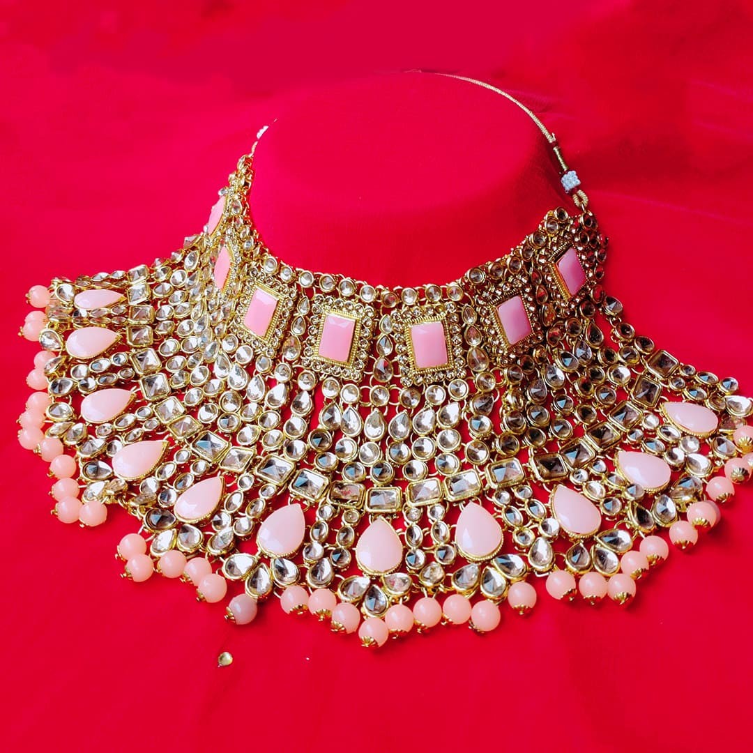 Kundan studded Pink Bridal